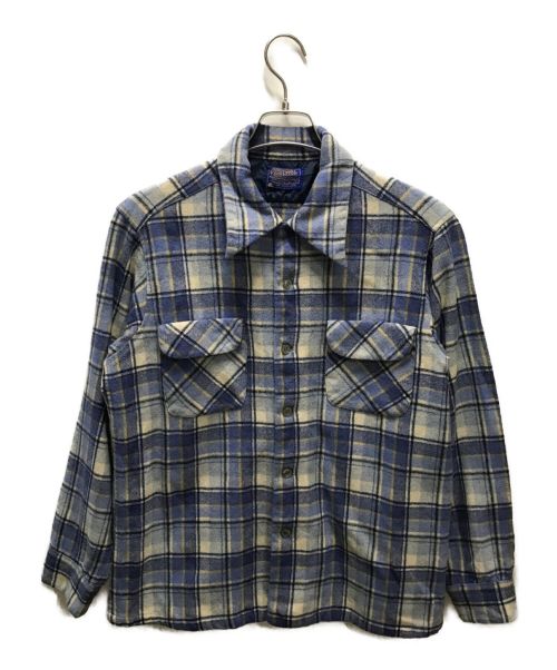 PENDLETON（ペンドルトン）PENDLETON (ペンドルトン) ウールシャツ ブルー サイズ:Ｌの古着・服飾アイテム