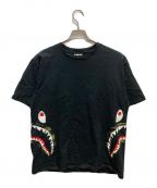 A BATHING APEアベイシングエイプ）の古着「COLOR CAMO SIDE SHARK TEE」｜ブラック