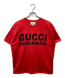 GUCCI（グッチ）の古着「プリントTシャツ」｜レッド