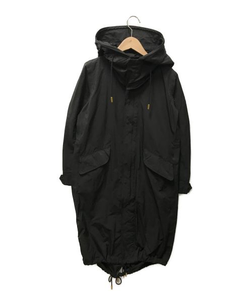 THE RERACS（ザ リラクス）THE RERACS (ザ リラクス) water proof ロングモッズコート ブラック サイズ:Ｓの古着・服飾アイテム