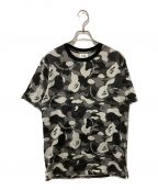 A BATHING APE×COMME des GARCONSアベイシングエイプ×コムデギャルソン）の古着「コラボカモTシャツ」｜グレー