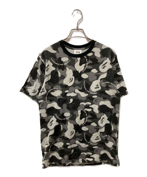 A BATHING APE（アベイシングエイプ）A BATHING APE (アベイシングエイプ) COMME des GARCONS (コムデギャルソン) コラボカモTシャツ グレー サイズ:Ｍの古着・服飾アイテム