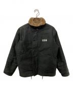 HOUSTONヒューストン）の古着「US NAVY WWII DECK JACKET」｜ブラック