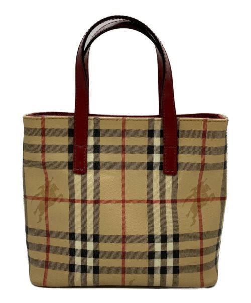 BURBERRY LONDON（バーバリーロンドン）BURBERRY LONDON (バーバリーロンドン) ミニトートバッグ ベージュの古着・服飾アイテム