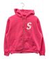 SUPREME（シュプリーム）の古着「S Logo Zip Up Hooded Sweatshirt」｜ショッキングピンク