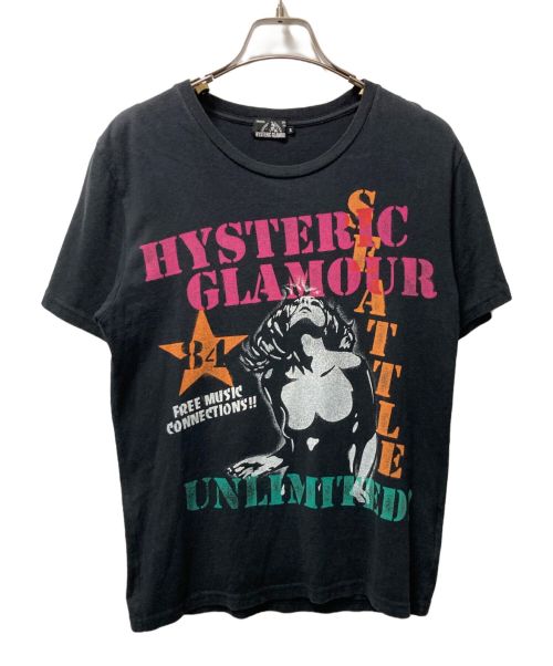 Hysteric Glamour（ヒステリックグラマー）Hysteric Glamour (ヒステリックグラマー) ガールズプリントTシャツ ブラック サイズ:Sの古着・服飾アイテム