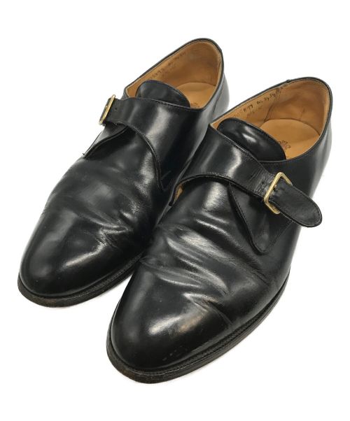 Tricker's（トリッカーズ）Tricker's (トリッカーズ) モンクストラップシューズ ブラック サイズ:8 1/2-5の古着・服飾アイテム