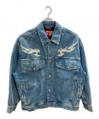 DIESELディーゼル）の古着「lasered effect denim jacket」｜インディゴ