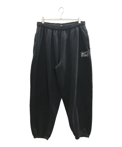 NIKE（ナイキ）NIKE (ナイキ) stussy (ステューシー) Washed Fleece Pant ブラック サイズ:XLの古着・服飾アイテム