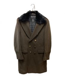 BURBERRY BLACK LABEL（バーバリーブラックレーベル）の古着「ナポレオンコート」｜ブラウン