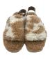 中古・古着 UGG (アグ) FLUFF YEAH SLIDE COW PRINT　1125592 ブラウン サイズ:24cm：5000円