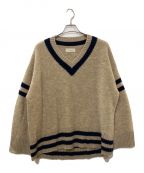 jiedaジエダ）の古着「OVER V-NECK KNIT　Jie-18W-KN01」｜ブラウン