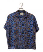 WACKO MARIAワコマリア）の古着「LEOPARD HAWAIIAN SHIRT S/S」｜ネイビー×ブラウン