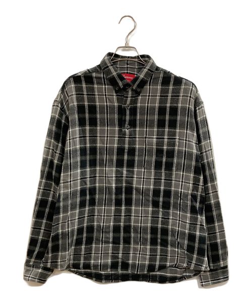 SUPREME（シュプリーム）Supreme (シュプリーム) 23SS Pullover Plaid Flannel Shirt ブラック サイズ:Sの古着・服飾アイテム