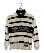 Paul&Sharkポールアンドシャーク）の古着「ラガーシャツ」｜ホワイト×ブラック