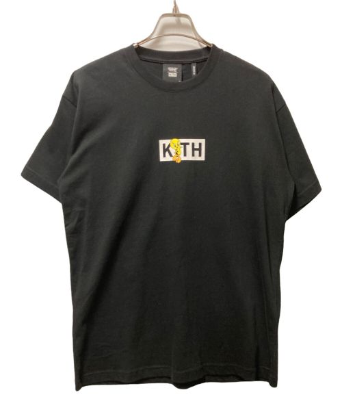 KITH（キス）KITH (キス) LOONEY TUNES (ルーニーチューンズ) Tweety Classic LogoTee ブラック サイズ:Sの古着・服飾アイテム