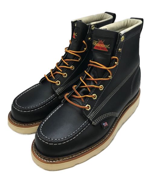 THOROGOOD（ソログッド）THOROGOOD (ソログッド) 6 MOC TOE WORK BOOTS ブラック サイズ:9の古着・服飾アイテム