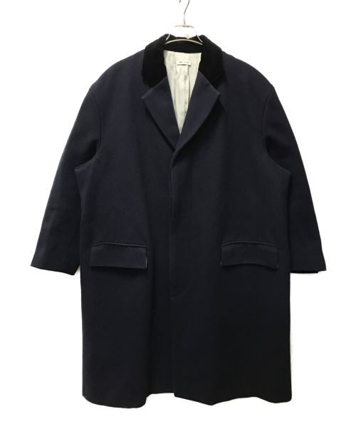 MARNI（マルニ）MARNI (マルニ) WOOL/NYLON FLY FRONT CHESTER COAT ネイビー サイズ:46の古着・服飾アイテム