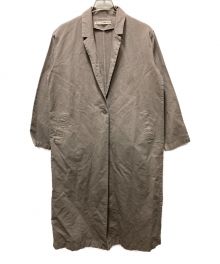 evam eva（エヴァムエヴァ）の古着「cotton paper long jacket」｜グレー