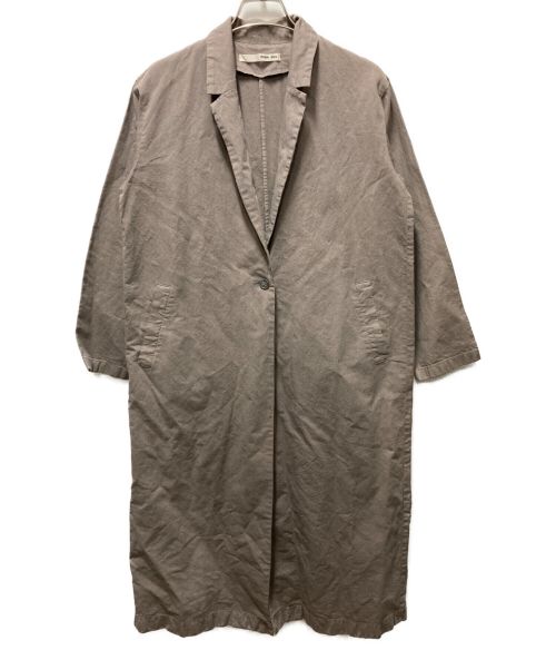 evam eva（エヴァムエヴァ）evam eva (エヴァムエヴァ) cotton paper long jacket グレー サイズ:1の古着・服飾アイテム