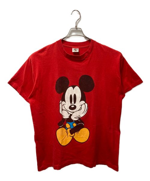 MICKEY&CO（ミッキー アンド コー）MICKEY&CO (ミッキー&コー) 90'sプリントＴシャツ レッド サイズ:-の古着・服飾アイテム