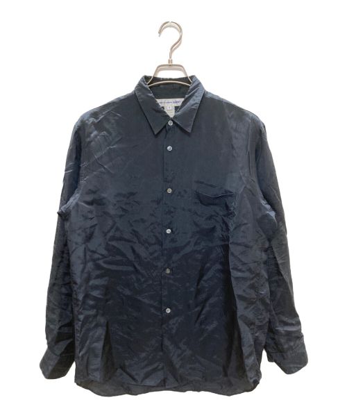 COMME des GARCONS SHIRT（コムデギャルソンシャツ）COMME des GARCONS SHIRT (コムデギャルソンシャツ) キュプラシャツ ネイビー サイズ:Ｍの古着・服飾アイテム