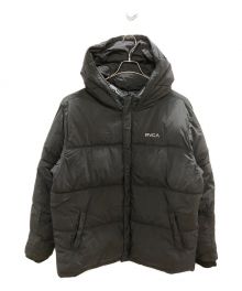 RVCA（ルーカ）の古着「VISOR HOODED PUFFER JACKET」｜ブラック