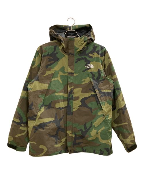 THE NORTH FACE（ザ ノース フェイス）THE NORTH FACE (ザ ノース フェイス) Novelty Scoop Jacket ブラウン×カーキ サイズ:Ｌの古着・服飾アイテム