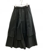 nagonstansナゴンスタンス）の古着「23AW tiered skirt」｜ブラック