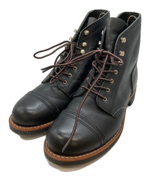 RED WING（レッドウィング）RED WING (レッドウィング) IRON RANGER ブラック サイズ:24.5cmの古着・服飾アイテム