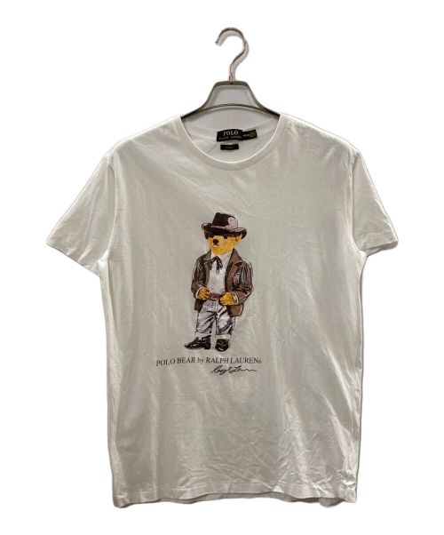 POLO RALPH LAUREN（ポロ・ラルフローレン）POLO RALPH LAUREN (ポロ・ラルフローレン) ポロベアカウボーイ柄Tシャツ ホワイト サイズ:Ｍの古着・服飾アイテム