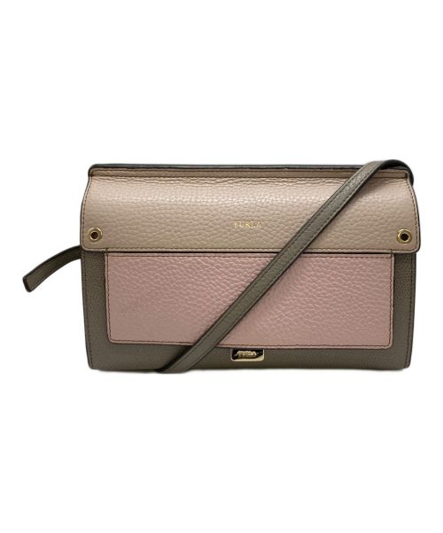 FURLA（フルラ）FURLA (フルラ) ライクミニ・クロスボディ・ショルダーウォレット グレーの古着・服飾アイテム