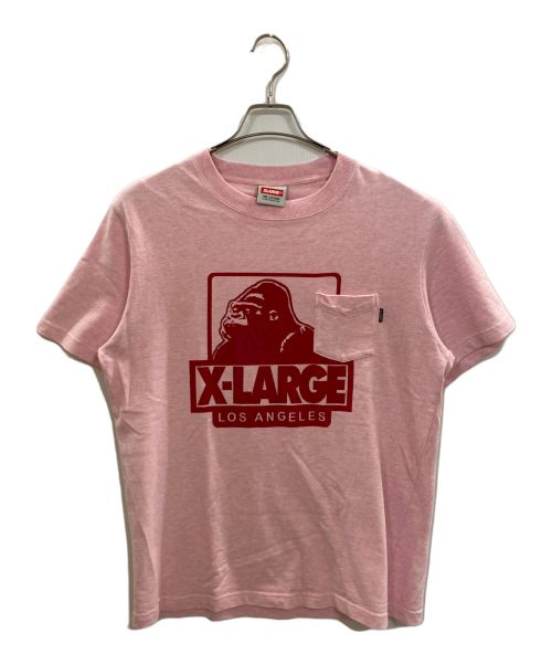 X-LARGE（エクストララージ）X-LARGE (エクストララージ) プリントTシャツ ピンク サイズ:Ｌの古着・服飾アイテム