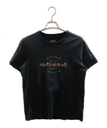 COACH（コーチ）の古着「プリントTシャツ」｜ブラック