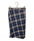 Vivienne Westwoodヴィヴィアンウエストウッド）の古着「チェックタイトスカート」｜ネイビー