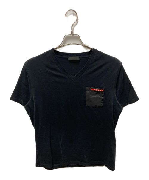 PRADA（プラダ）PRADA (プラダ) Tシャツ ブラック サイズ:Ｌの古着・服飾アイテム