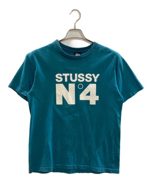 stussy（ステューシー）stussy (ステューシー) プリントTシャツ ブルー サイズ:Ｍの古着・服飾アイテム