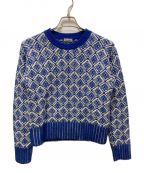 STEVEN ALANスティーブンアラン）の古着「WOOL NORDIC JACQUARD PULLOVER」｜ブルー