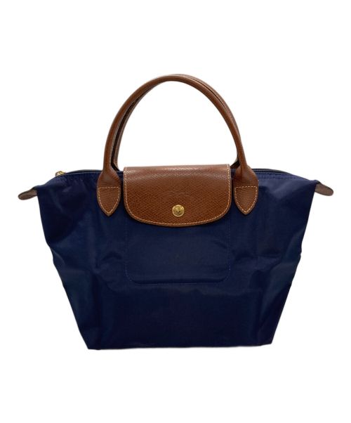 LONGCHAMP（ロンシャン）LONGCHAMP (ロングチャンプ) ハンドバッグ ネイビーの古着・服飾アイテム