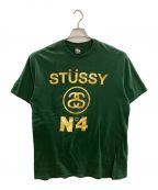 stussyステューシー）の古着「プリントTシャツ」｜グリーン