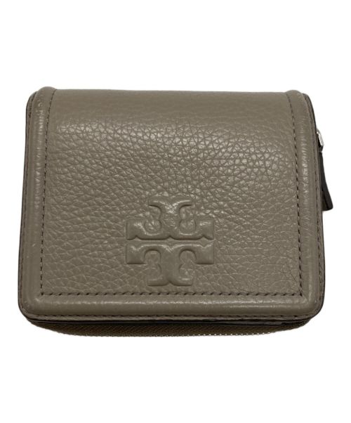 TORY BURCH（トリーバーチ）TORY BURCH (トリーバーチ) 2つ折り財布 グレーの古着・服飾アイテム