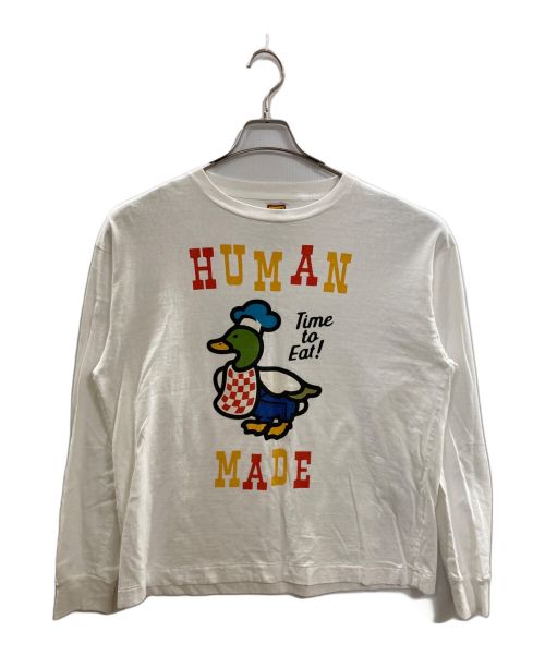 HUMAN MADE（ヒューマンメイド）HUMAN MADE (ヒューマンメイド) Graphic L/S T-Shirt ホワイト サイズ:Ｍの古着・服飾アイテム