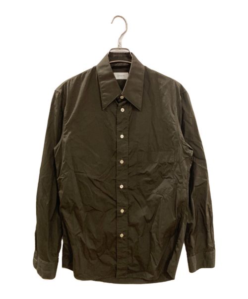 LEMAIRE（ルメール）LEMAIRE (ルメール) REGULAR SHIRT ブラウン サイズ:44の古着・服飾アイテム