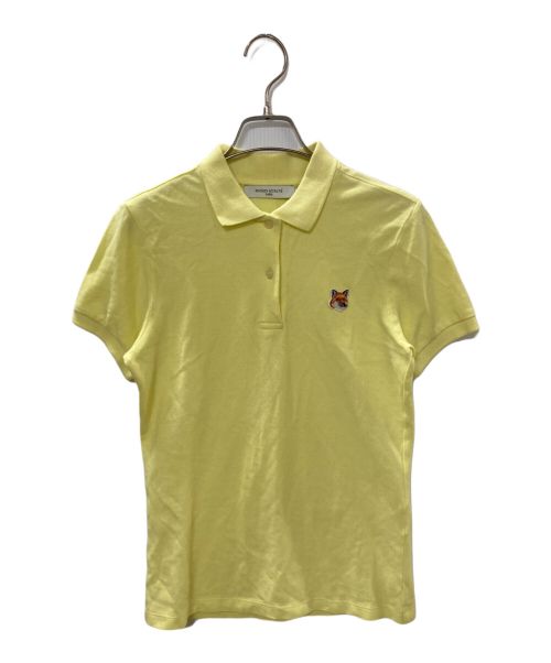 maison kitsune（メゾンキツネ）maison kitsune (メゾンキツネ) FOX HEAD PATCH CLASSIC POLO イエロー サイズ:XSの古着・服飾アイテム