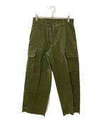 soerteソエルテ）の古着「Wide straight military pants」｜カーキ