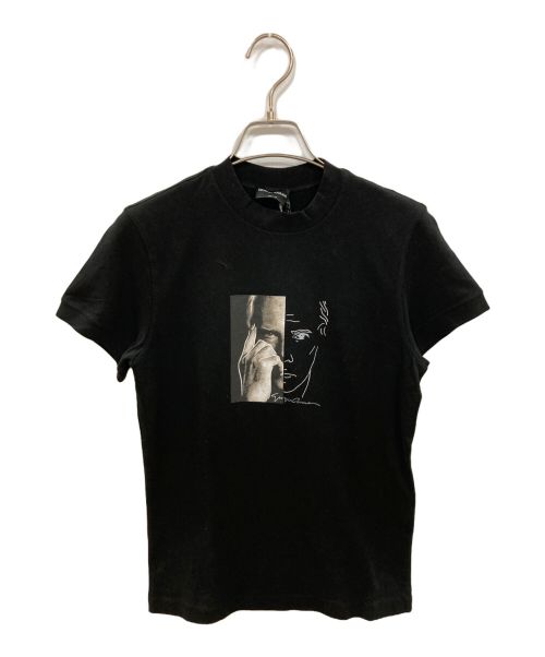 GIORGIO ARMANI（ジョルジョアルマーニ）GIORGIO ARMANI (ジョルジョアルマーニ) プリントTシャツ ブラック サイズ:46の古着・服飾アイテム