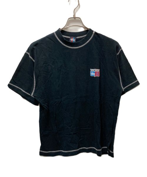 stussy（ステューシー）stussy (ステューシー) WORLDWIDE ストックロゴプリントTシャツ ブラック サイズ:記載なしの古着・服飾アイテム