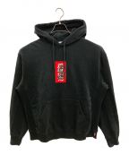 THE BLACK EYE PATCHブラックアイパッチ）の古着「Handle With Care Label Hoodie/THE BLACK EYE PATCH」｜ブラック