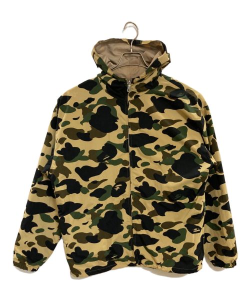 A BATHING APE（アベイシングエイプ）A BATHING APE (アベイシングエイプ) ベイプカモリバーシブルナイロンジャケット/A BATHING APE グリーン×カーキ サイズ:Ｍの古着・服飾アイテム