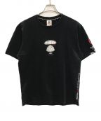 Aape BY A BATHING APEエーエイプ バイ アベイシングエイプ）の古着「両面プリントTシャツ」｜ブラック